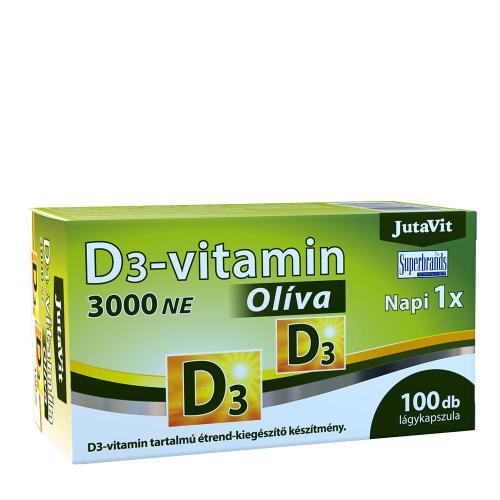 JutaVit Vitamin D3 3000 IU (Olive) (100 Měkká kapsla)