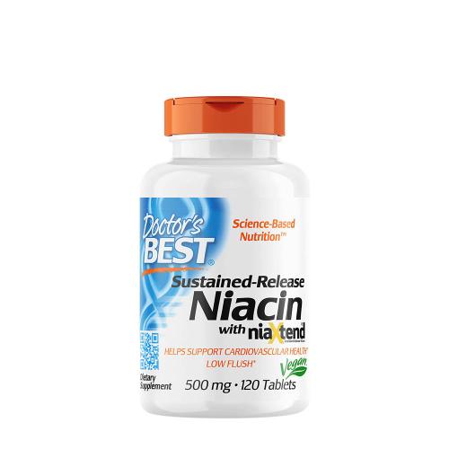 Doctor's Best Niacin s prodlouženým vstřebáváním 500 mg  (120 Tableta)