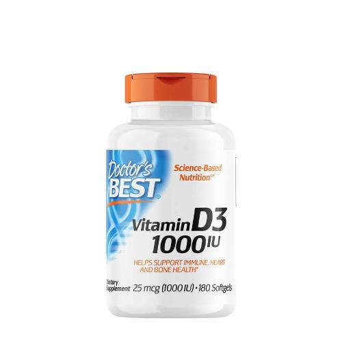 Doctor's Best Vitamin D 1000 IU (180 Měkká kapsla)