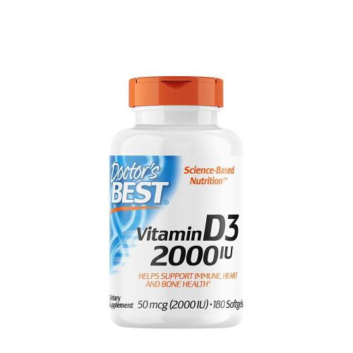 Doctor's Best Vitamin D3 2000 IU  (180 Měkká kapsla)