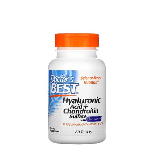 Doctor's Best Kyselina hyaluronová + chondroitin sulfát s kolagenem BioCel (60 Tableta)