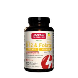   Jarrow Formulas Methyl B-12 a methyl folát 400 mcg (100 Žuvacia tableta, Citron)