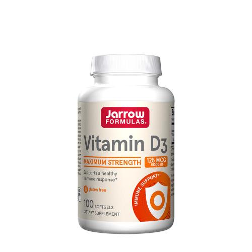 Jarrow Formulas Vitamin D 5000 IU - Vitamin D3 5000 IU (100 Měkká kapsla)