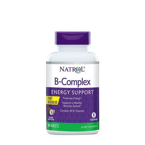 Natrol Rychlorozpustné tablety B-Complex (90 Tableta, Kokos)