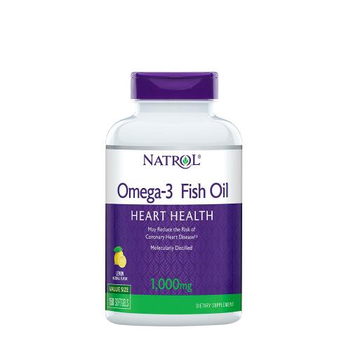 Natrol Omega 3 1000 mg rybí olej  (150 Měkká kapsla, Přírodní citron)
