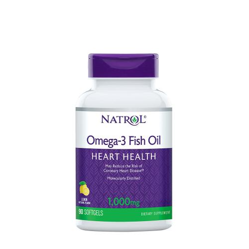 Natrol Omega 3 1000 mg rybí olej  (90 Měkká kapsla, Přírodní citron)