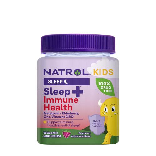 Natrol Kids Sleep + Immune Health  (50 Gumový cukr, Malina)