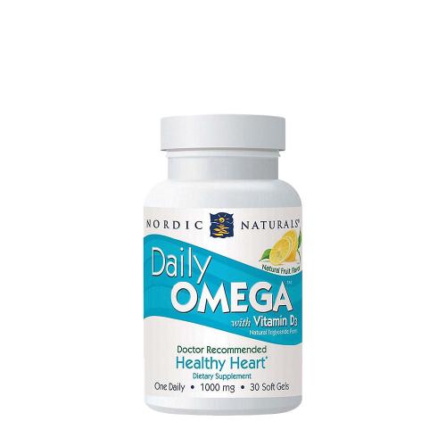 Nordic Naturals Omega mastné kyseliny s vitamínem D3 (30 Měkká kapsla, Přírodní ovocná příchuť)