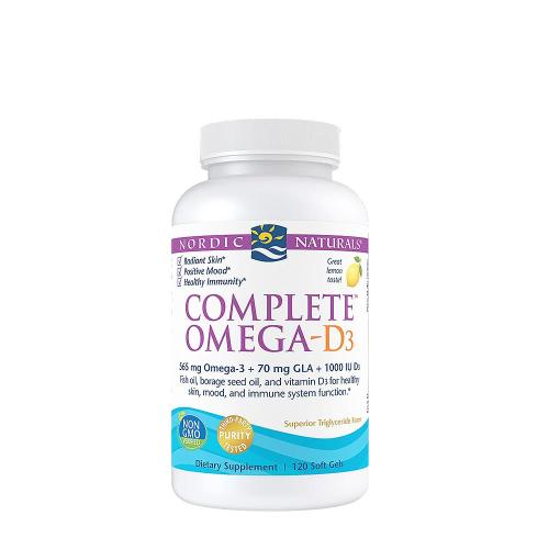 Nordic Naturals Kompletní Omega-D3  (120 Měkká kapsla, Citron)