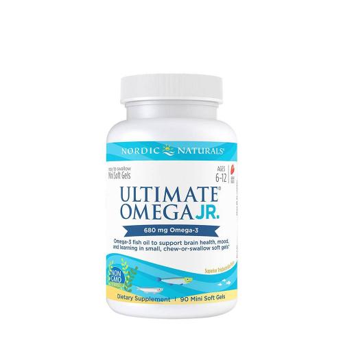 Nordic Naturals Ultimate Omega Junior Omega rybí olej pro děti  (90 Měkká kapsla, Jahoda)