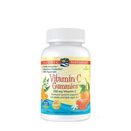 Nordic Naturals Vitamin C 250 mg  (120 Gumový cukr, Mandarin)
