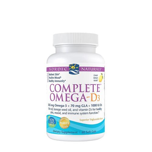 Nordic Naturals Kompletní Omega-D3  (60 Měkká kapsla, Citron)