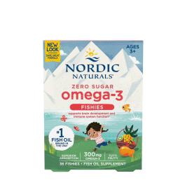   Nordic Naturals Zero Sugar Omega-3 Fishies (36 Žuvacia tableta, Tutti Frutti)