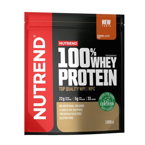 Nutrend 100% syrovátkový protein - 100% Whey Protein (1000 g, Karamelové latté)