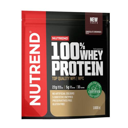 Nutrend 100% syrovátkový protein - 100% Whey Protein (1000 g, Čokoládový brownie)