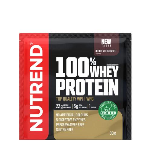 Nutrend 100% syrovátkový protein - 100% Whey Protein (30 g, Čokoládový brownie)
