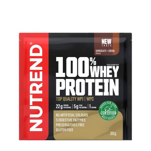Nutrend 100% syrovátkový protein - 100% Whey Protein (30 g, Čokoláda a kakao)