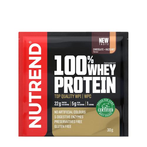 Nutrend 100% syrovátkový protein - 100% Whey Protein (30 g, Oříšková čokoláda)