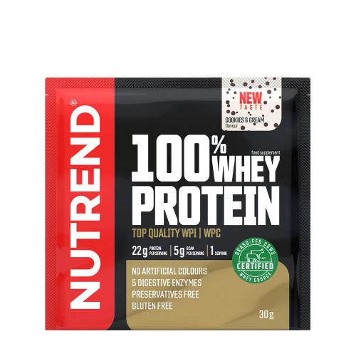 Nutrend 100% syrovátkový protein - 100% Whey Protein (30 g, Čokoládové sušenky a krém)