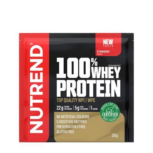 Nutrend 100% syrovátkový protein - 100% Whey Protein (30 g, Jahoda)