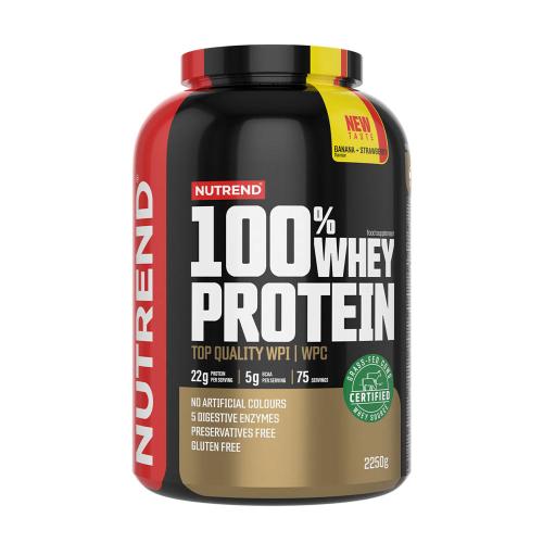 Nutrend 100% syrovátkový protein - 100% Whey Protein (2250 g, Banán jahodový)