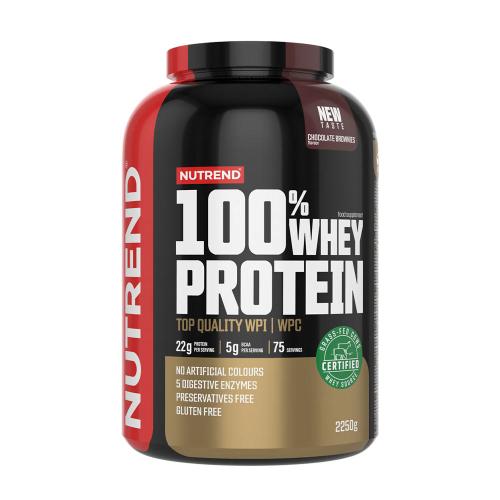 Nutrend 100% syrovátkový protein - 100% Whey Protein (2250 g, Čokoládový brownie)