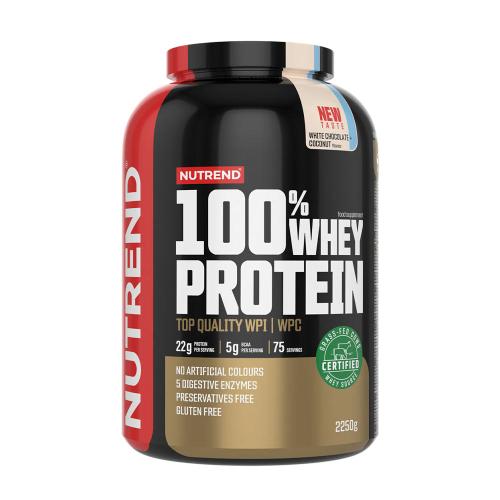 Nutrend 100% syrovátkový protein - 100% Whey Protein (2250 g, Kokosová bílá čokoláda)