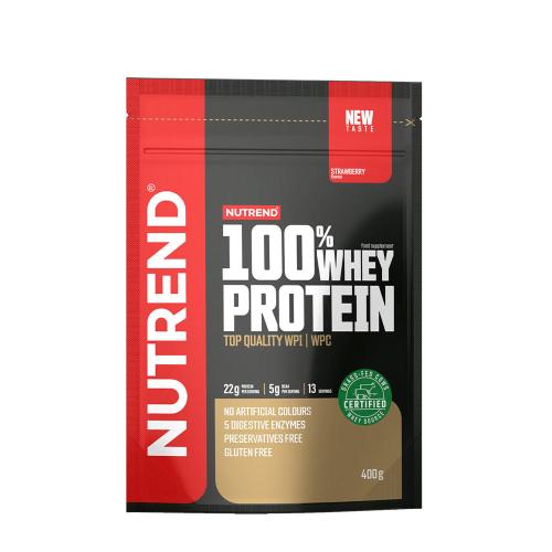 Nutrend 100% syrovátkový protein - 100% Whey Protein (400 g, Jahoda)