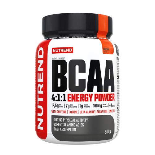 Nutrend Energetický prášek BCAA 4:1:1 - BCAA 4:1:1 Energy Powder (500 g, Pomeranč)