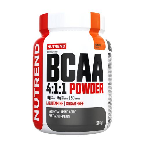 Nutrend BCAA 4:1:1 prášek - BCAA 4:1:1 Powder (500 g, Pomeranč)