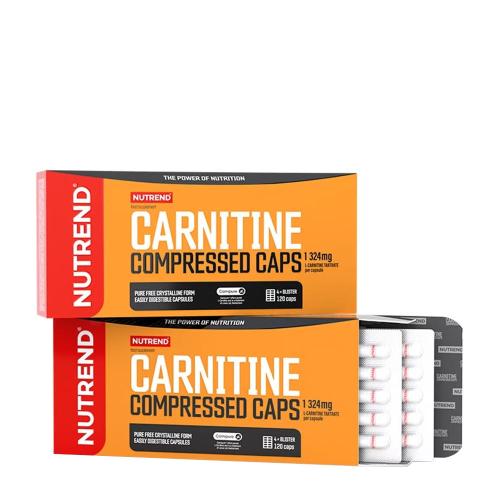 Nutrend Karnitin stlačené kapsle - Carnitine Compressed Caps (120 Kapsla)