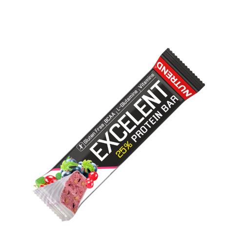 Nutrend Excelentní proteinová tyčinka - Excelent Protein Bar (1 tyčinka, Černý rybíz s brusinkami)