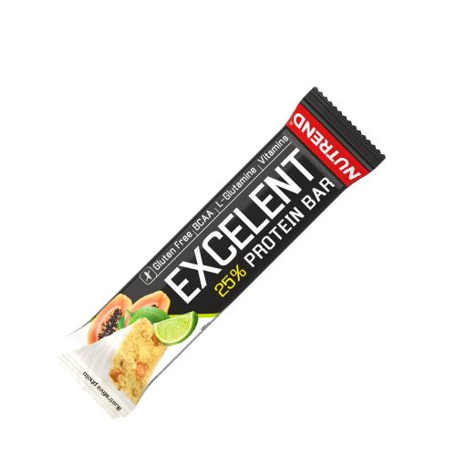 Nutrend Excelentní proteinová tyčinka - Excelent Protein Bar (1 tyčinka, Limetka a papája)