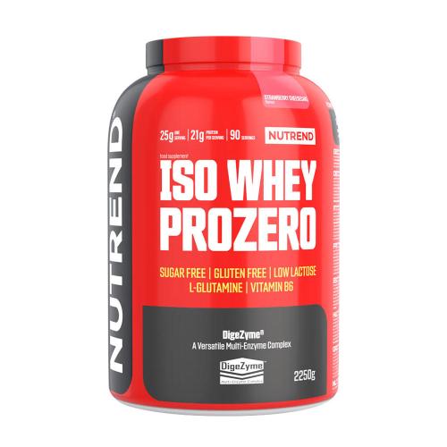 Nutrend Iso Whey Prozero - Iso Whey Prozero (2250 g, Jahodovo- tvarohový koláč)