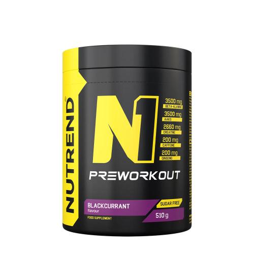 Nutrend N1 Preworkout - N1 Preworkout (510 g, Černý rybíz)