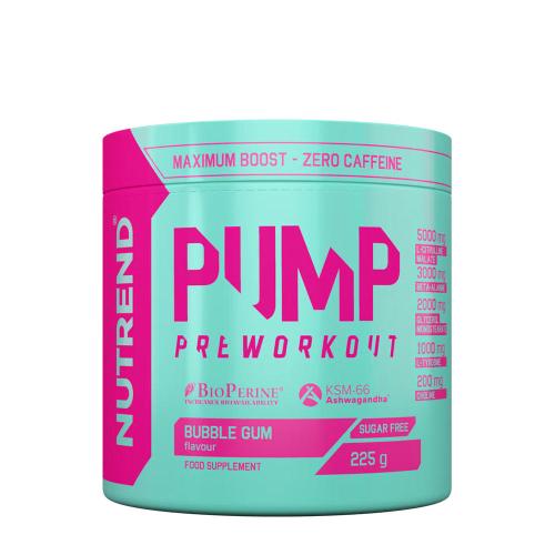 Nutrend Čerpadlo před tréninkem - Pump Preworkout (225 g, Žvýkačka)