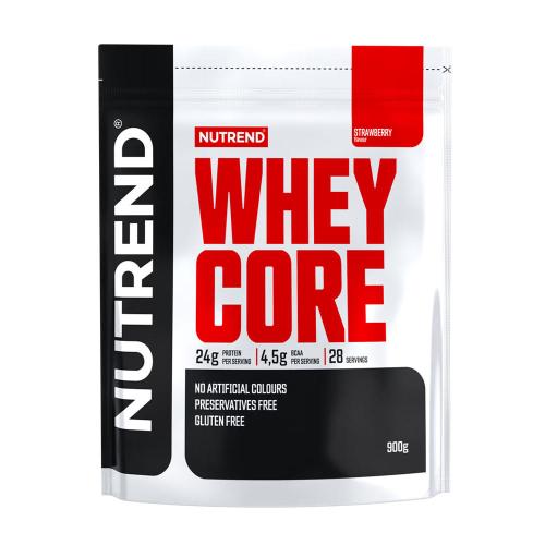 Nutrend Syrovátkové jádro - Whey Core (900 g, Jahoda)