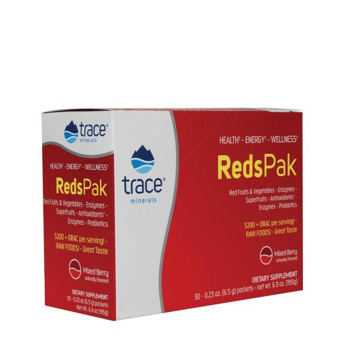 Trace Minerals Reds Pak Balíček antioxidačních a imunitu posilujících bylinných extraktů  (30 Balení)