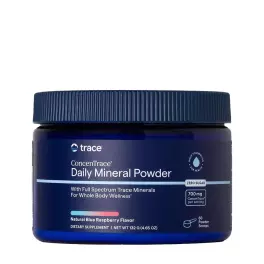   Trace Minerals ConcenTrace® Daily Mineral Powder (132 g, Modrá malina)