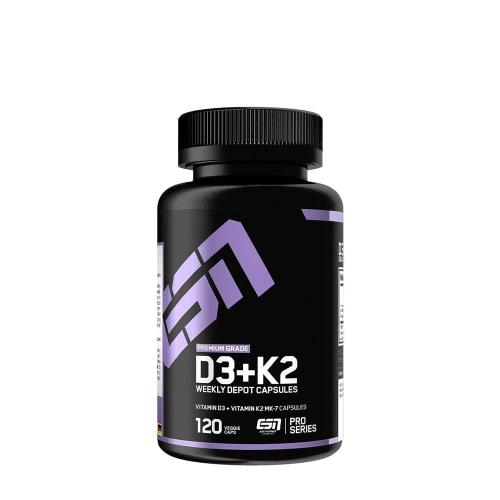 ESN Vitamin D3+K2 (120 Veggie Kapsla)