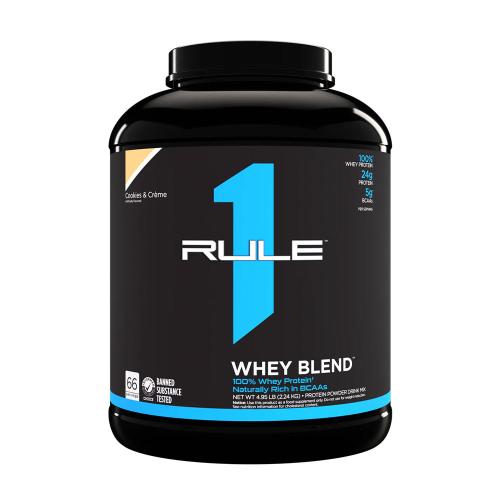 Rule1 Whey Blend Smíšený syrovátkový proteinový prášek  (2240 g, Čokoládové sušenky a krém)