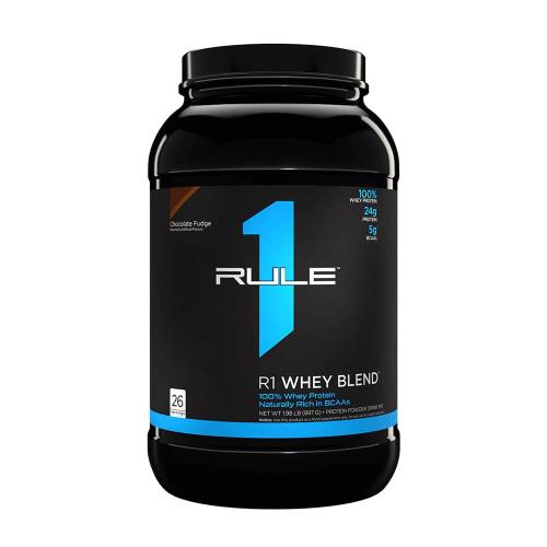 Rule1 Whey Blend Smíšený syrovátkový proteinový prášek  (897 g, Čokoládový fondán)