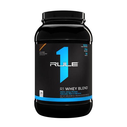 Rule1 Whey Blend Smíšený syrovátkový proteinový prášek  (897 g, Čokoládové arašídové máslo)