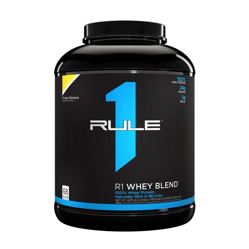 Rule1 Whey Blend Smíšený syrovátkový proteinový prášek  (2210 g, Ledový banán)