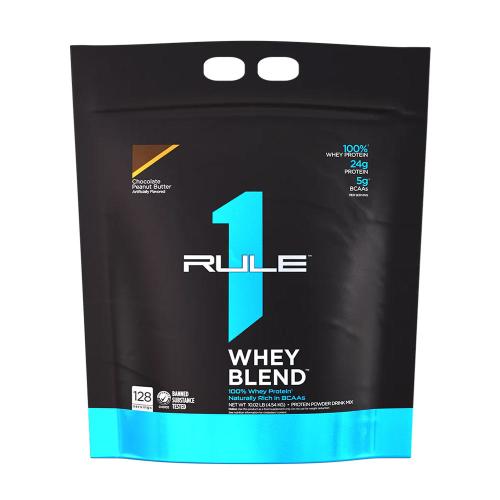 Rule1 Whey Blend Smíšený syrovátkový proteinový prášek  (4540 g, Čokoládové arašídové máslo)