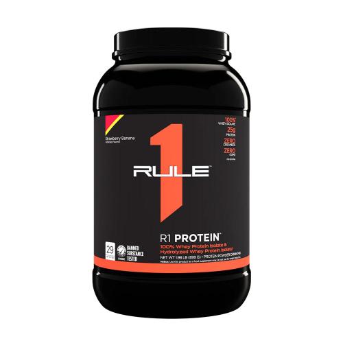 Rule1 R1 Protein - R1 Protein (899 g , Jahodový banán)