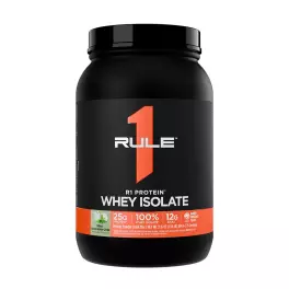   Rule1 R1 Protein Whey Isolate (896 g, Mátová čokoládová kousky)