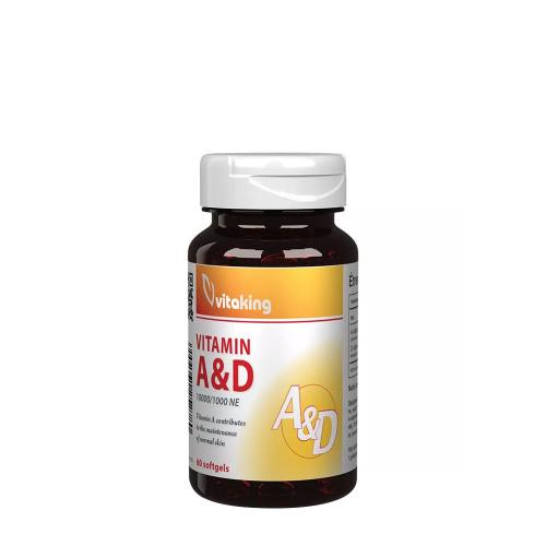 Vitaking Vitamin A&D 10,000/1,000 IU (60 Měkká kapsla)