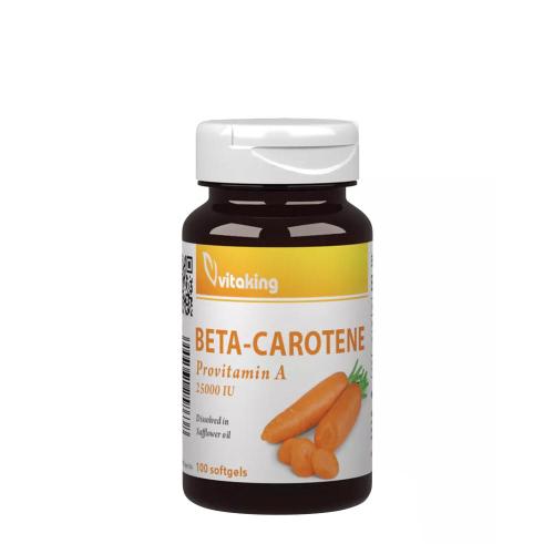 Vitaking Beta-Carotine Provitamin-A – 25,000 IU (100 Měkká kapsla)