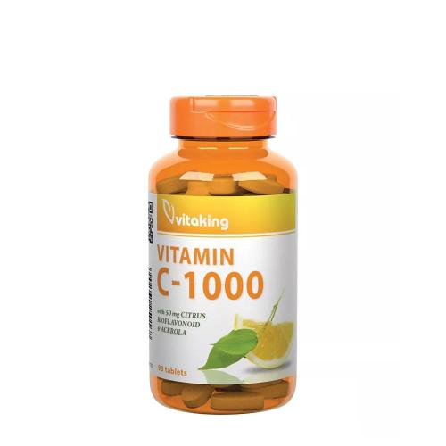 Vitaking Vitamin C 1000 mg with 50 mg Citrus Bioflavonoids and Acerola (90 Tableta)